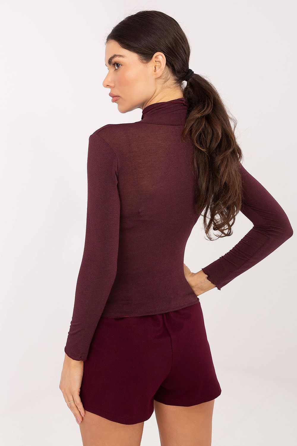  Bluzka Model IT-BZ-21819.09P Bordo - Italy Moda 