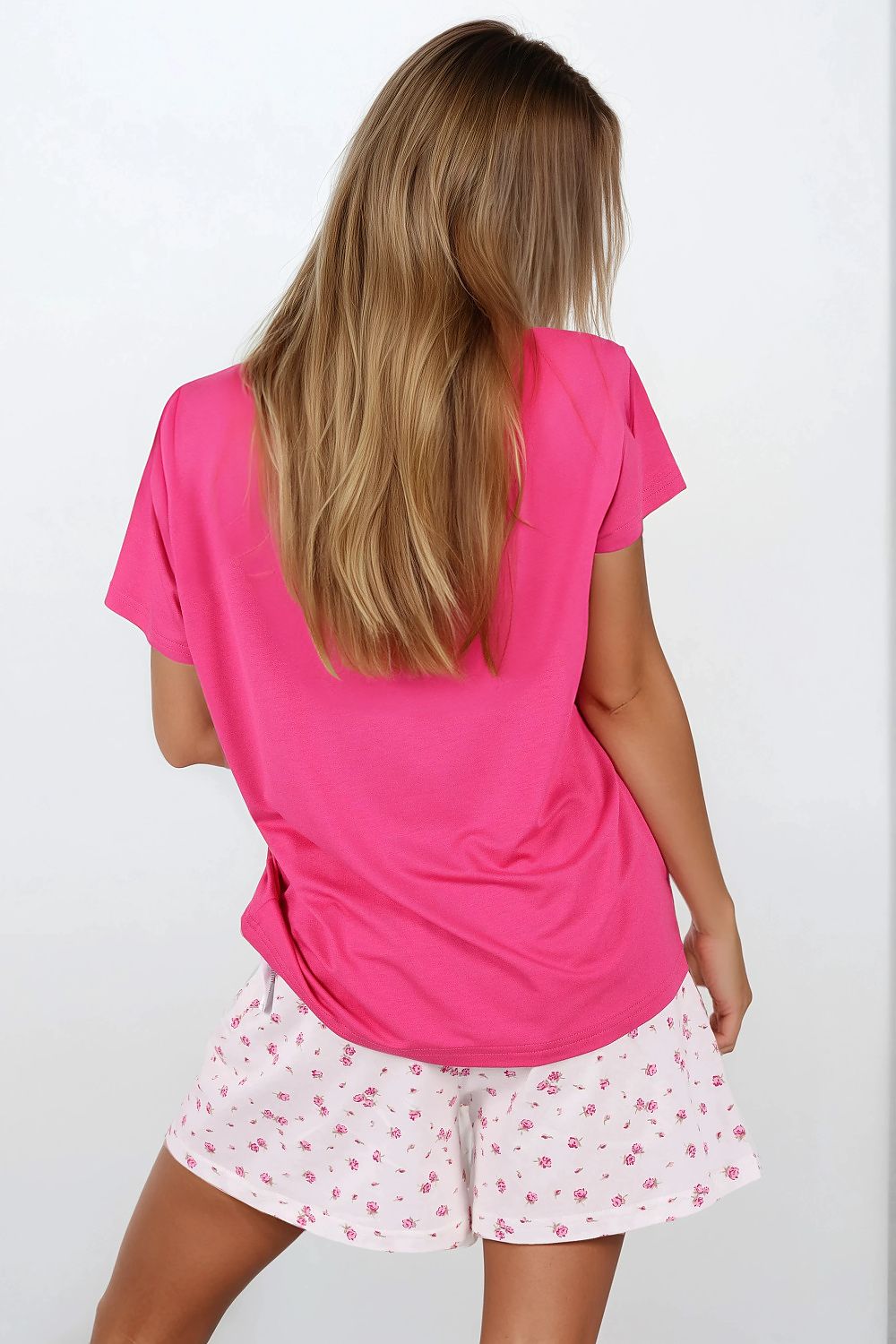 Piżama Damka Model Pink Summer 224403 Pink - Momenti Per Me 