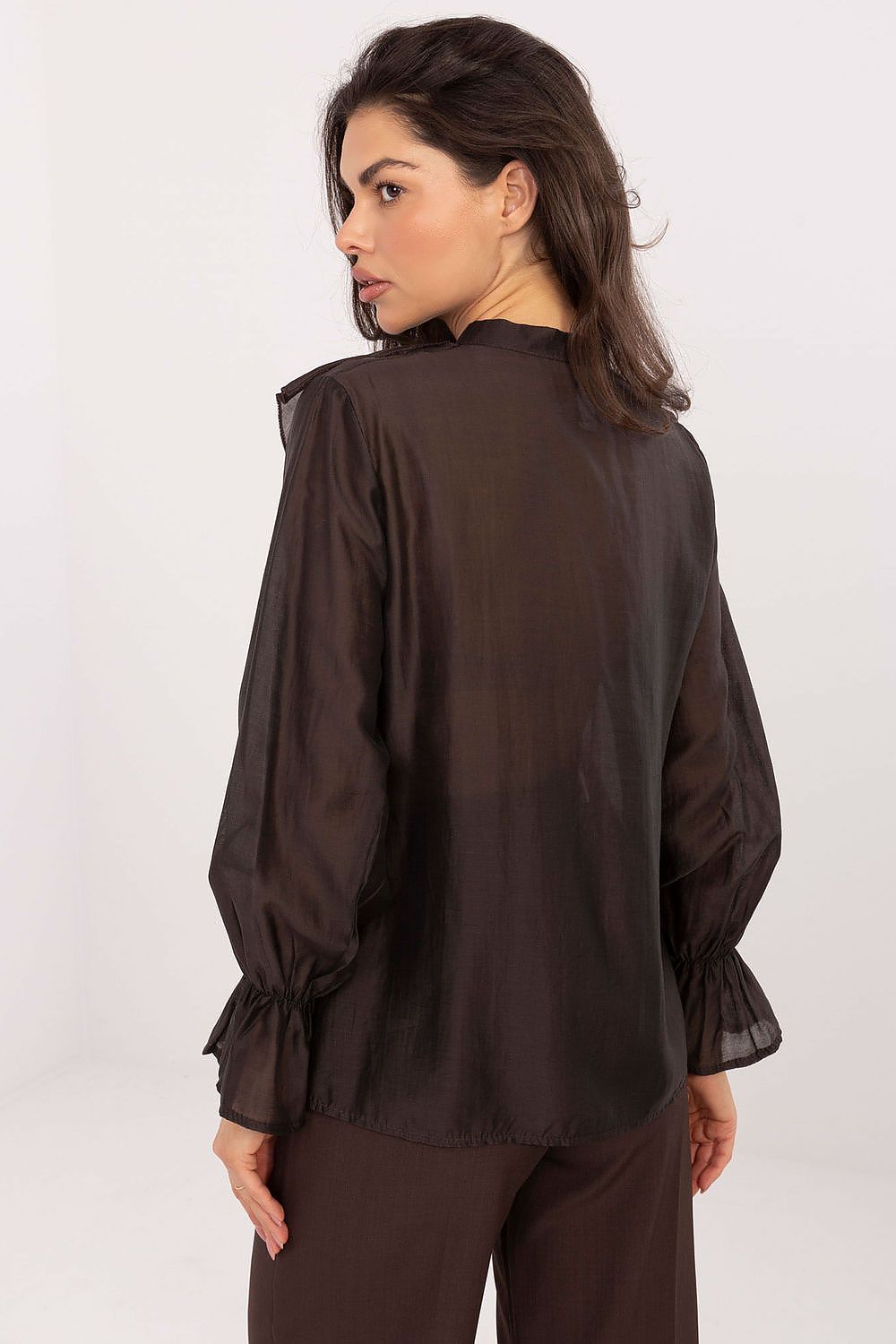   Koszula Damska Model IT-KS-28883.80 Dark Brown - Factory Price 