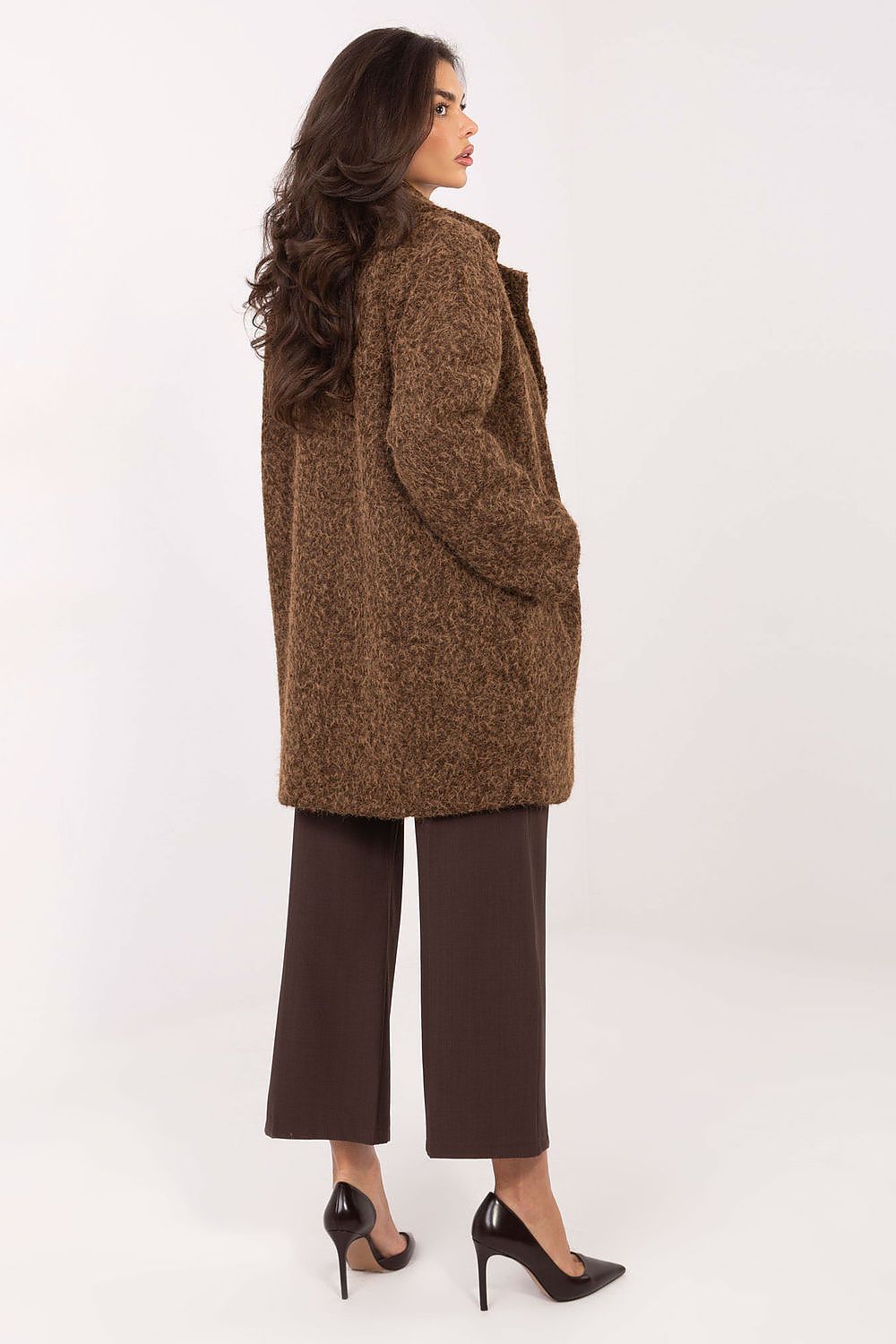   Płaszcz Damski Model IT-PL-96965.19 Brown - Factory Price 