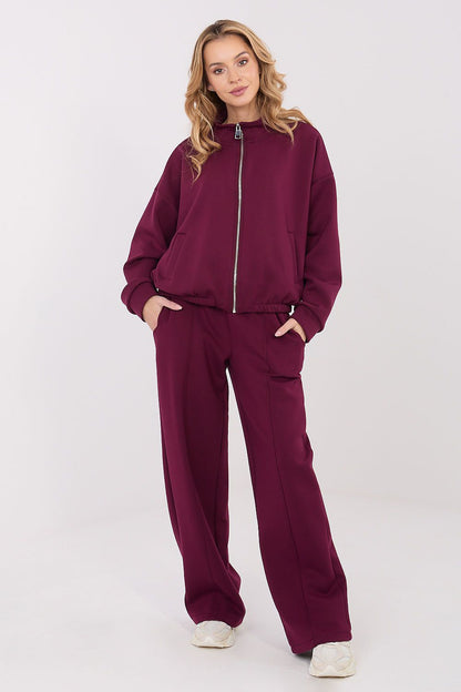   Bluza Damska Model SM-BL-A1562.33 Bordo - Factory Price 