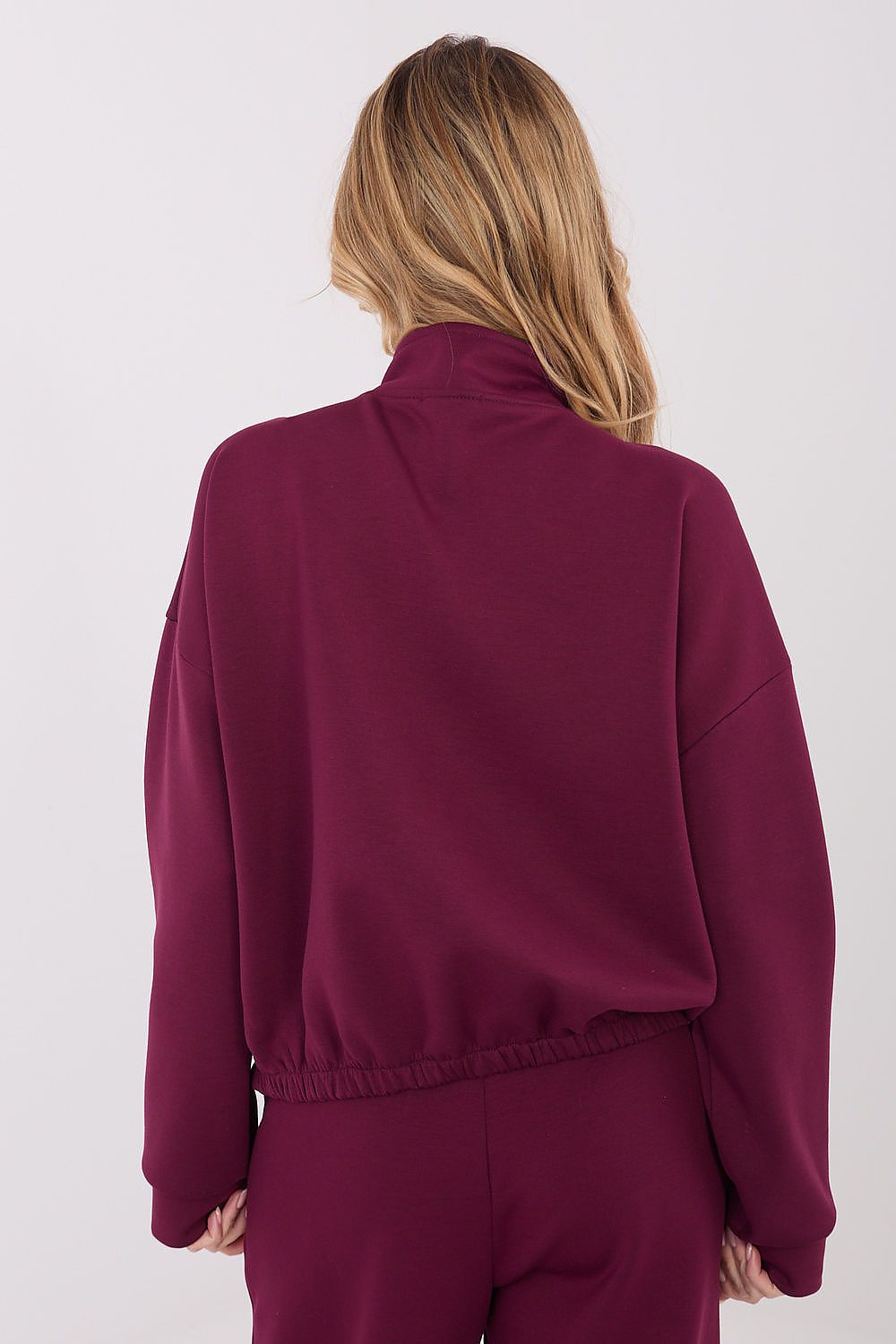   Bluza Damska Model SM-BL-A1562.33 Bordo - Factory Price 
