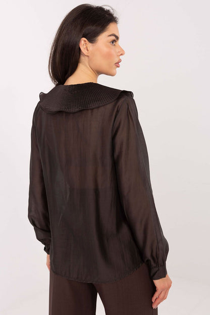   Koszula Damska Model IT-KS-28990.05P Dark Brown - Factory Price 