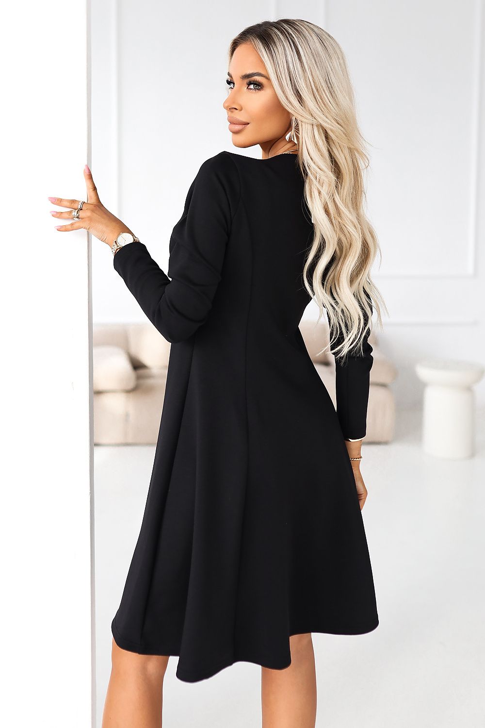  Sukienka Model Ivana 574-3 Black - Numoco 