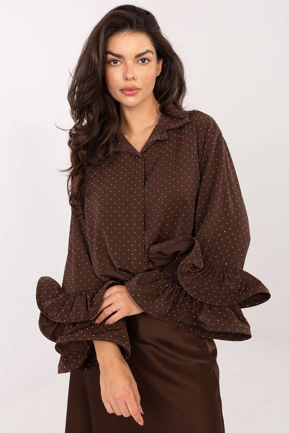   Koszula Damska Model IT-KS-8381-1.64 Brown - Italy Moda 