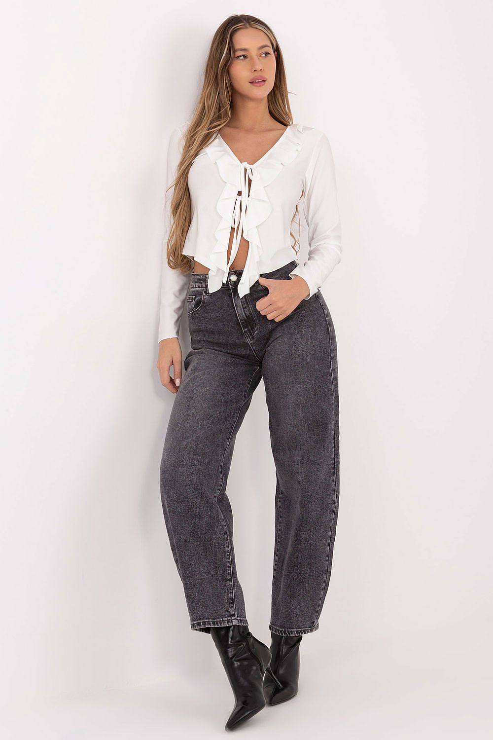   Bluzka Model IT-BZ-21837.00 Ecru - Italy Moda 