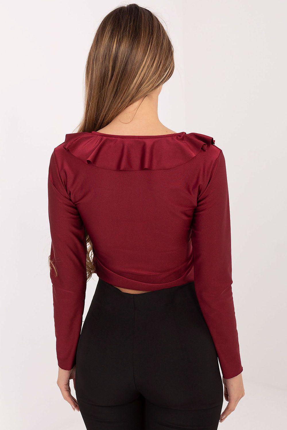   Bluzka Model IT-BZ-21837.00 Bordo - Italy Moda 