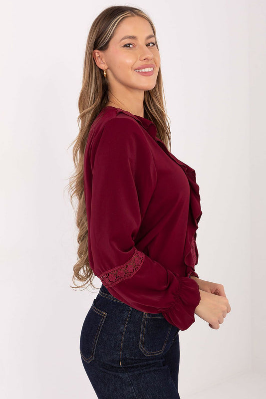   Bluzka Model IT-BZ-8738.24 Bordo - Italy Moda 