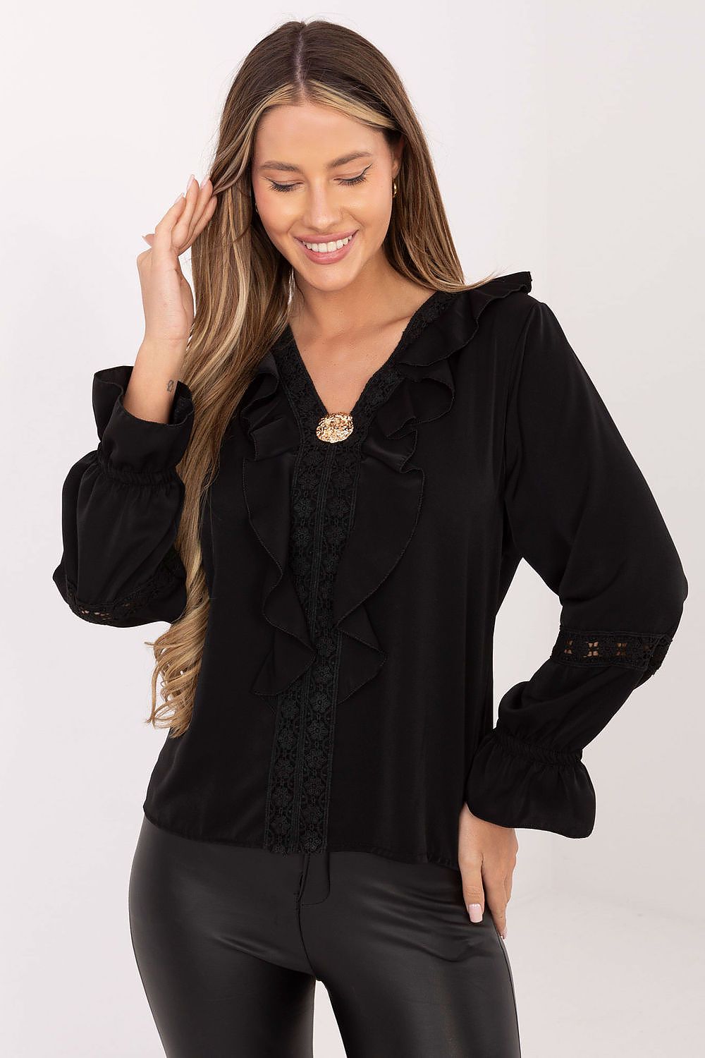   Bluzka Model IT-BZ-8738.24 Black - Italy Moda 