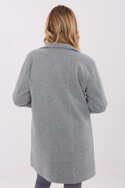   Płaszcz Damski Model IT-PL-20238.23 Dark Grey - Italy Moda 