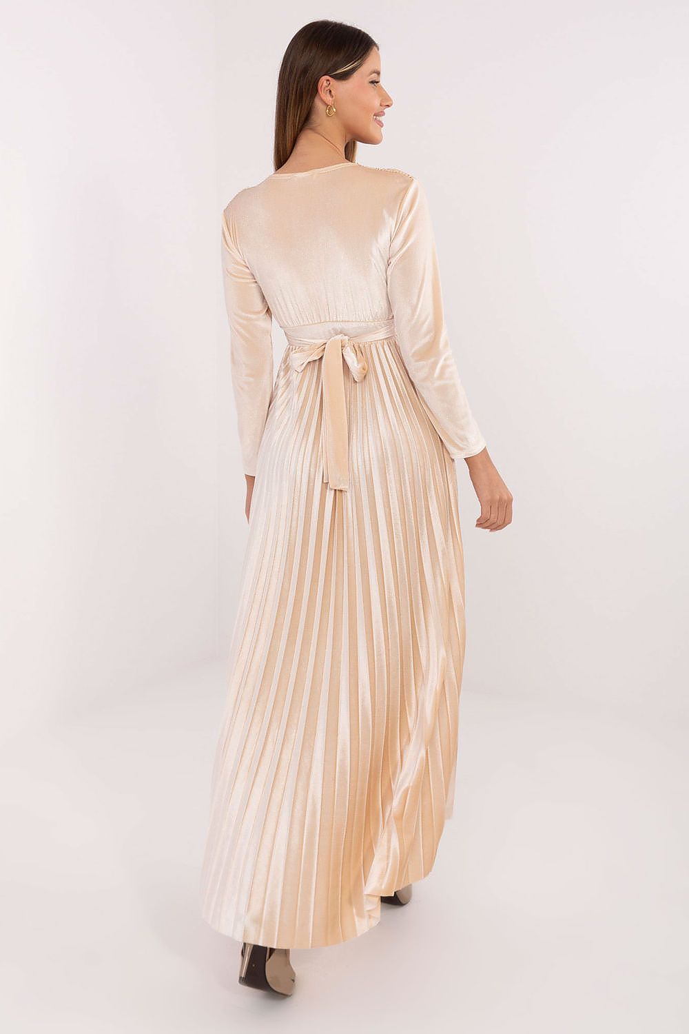  Sukienka Model IT-SK-16919.04P Light Beige - Italy Moda 