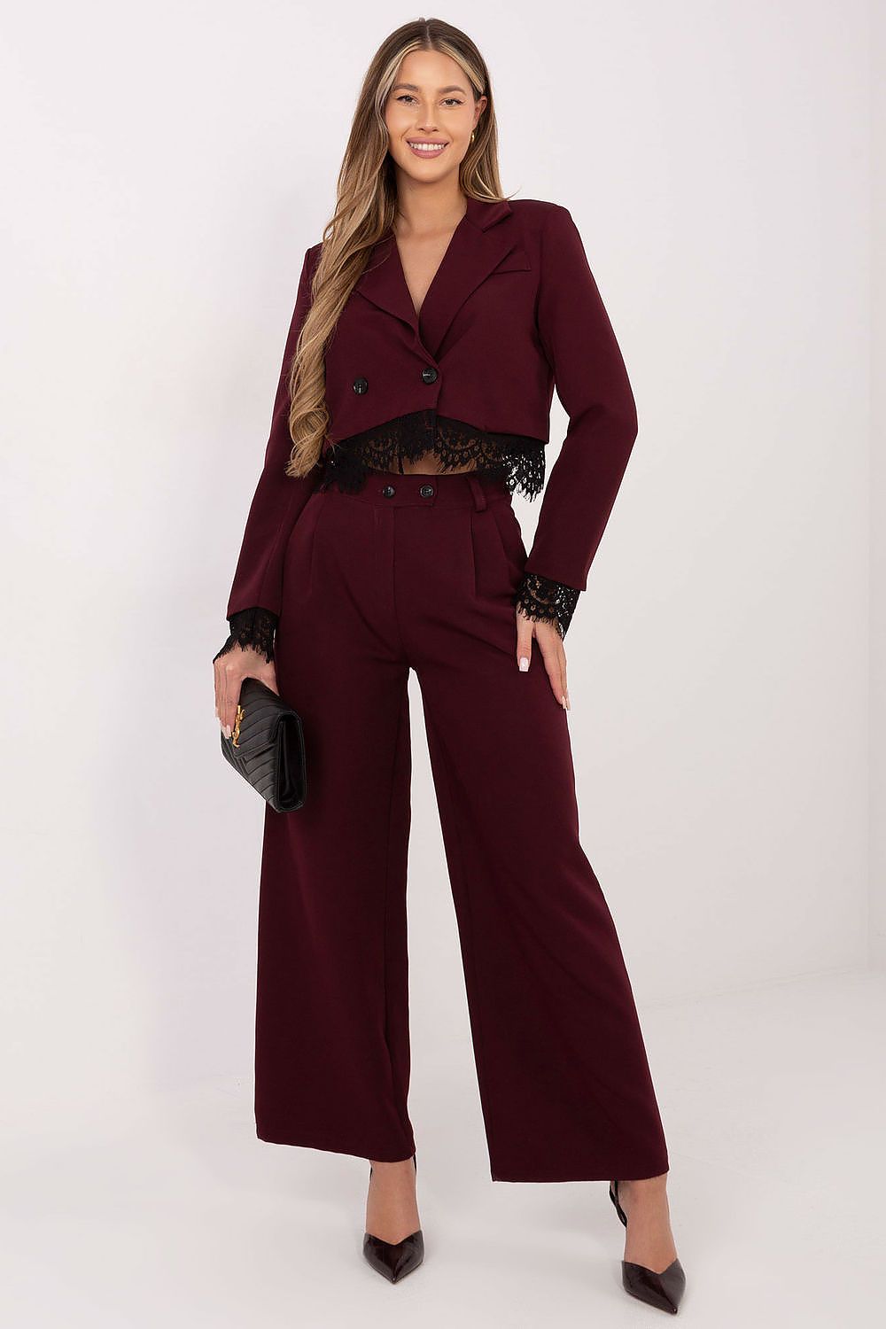   Marynarka Model IT-MA-FL9972.72 Bordo - Italy Moda 