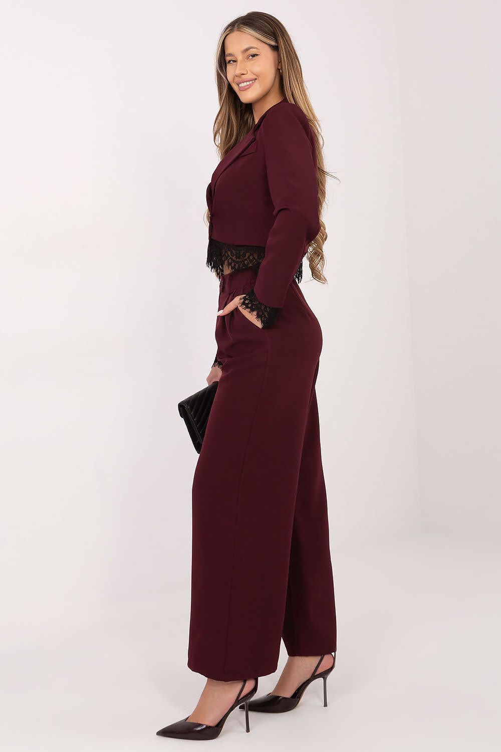   Marynarka Model IT-MA-FL9972.72 Bordo - Italy Moda 