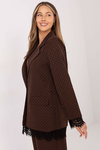   Marynarka Model IT-MA-FL9916-1.07P Brown - Italy Moda 