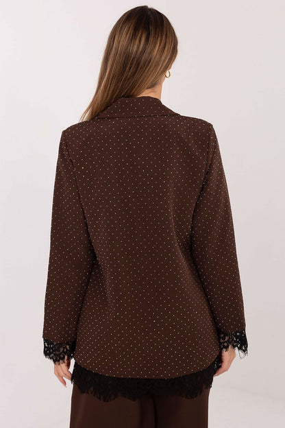   Marynarka Model IT-MA-FL9916-1.07P Brown - Italy Moda 