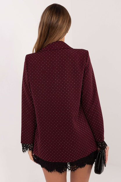   Marynarka Model IT-MA-FL9916-1.07P Bordo - Italy Moda 