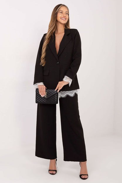   Marynarka Model IT-MA-FL9916-2.12P Black - Italy Moda 