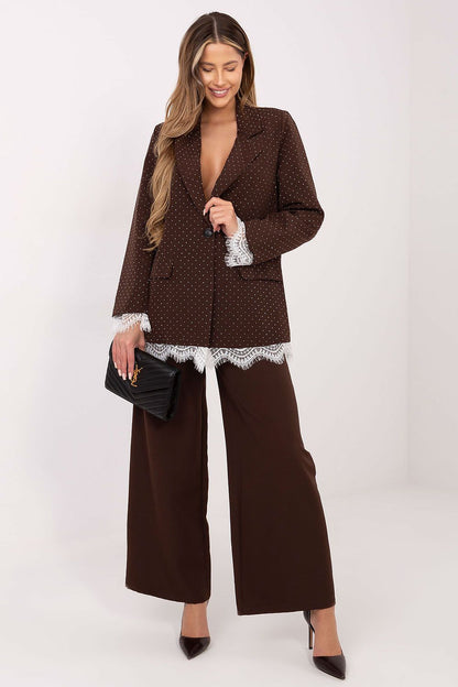   Marynarka Model IT-MA-FL9916-2.12P Brown - Italy Moda 