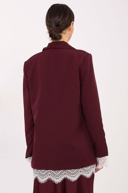   Marynarka Model IT-MA-FL9916.02P Bordo - Italy Moda 