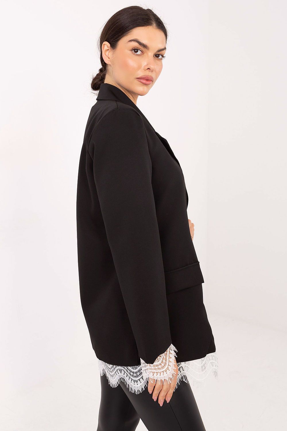   Marynarka Model IT-MA-FL9916.02P Black - Italy Moda 