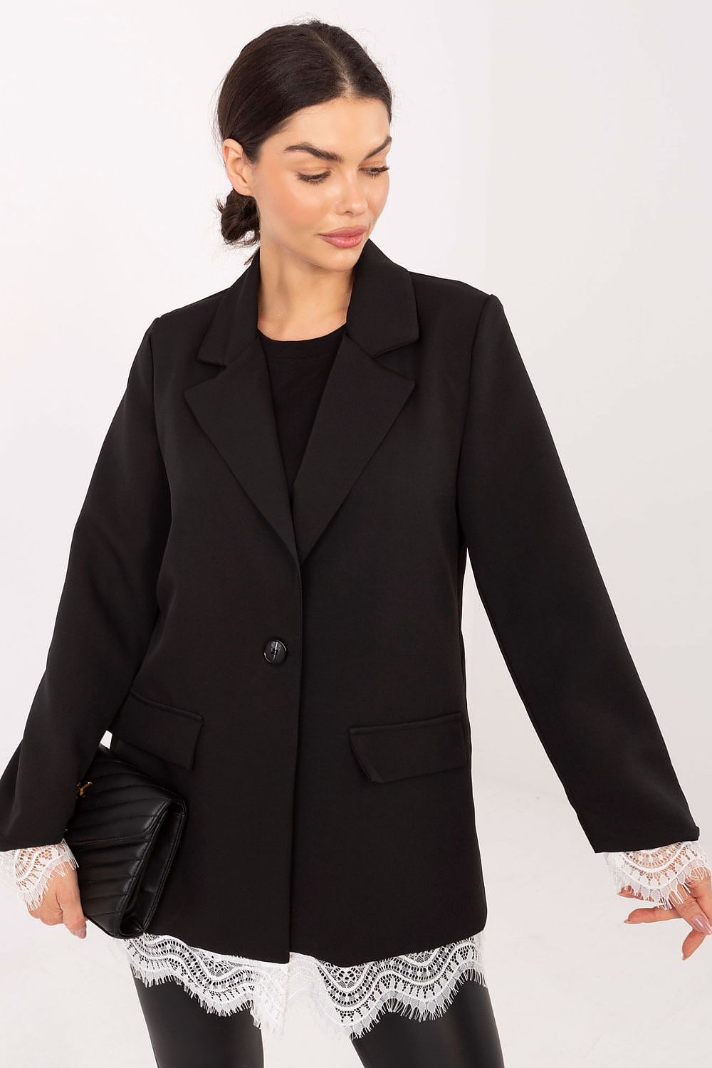   Marynarka Model IT-MA-FL9916.02P Black - Italy Moda 