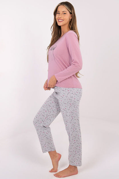  Piżama Damska Model DU-PI-FP-003.99P Dark Pink - Forever Pink 