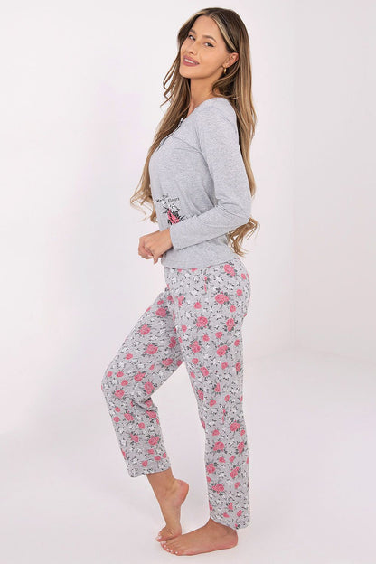  Piżama Damska Model DU-PI-FP-006.02 Grey - Forever Pink 