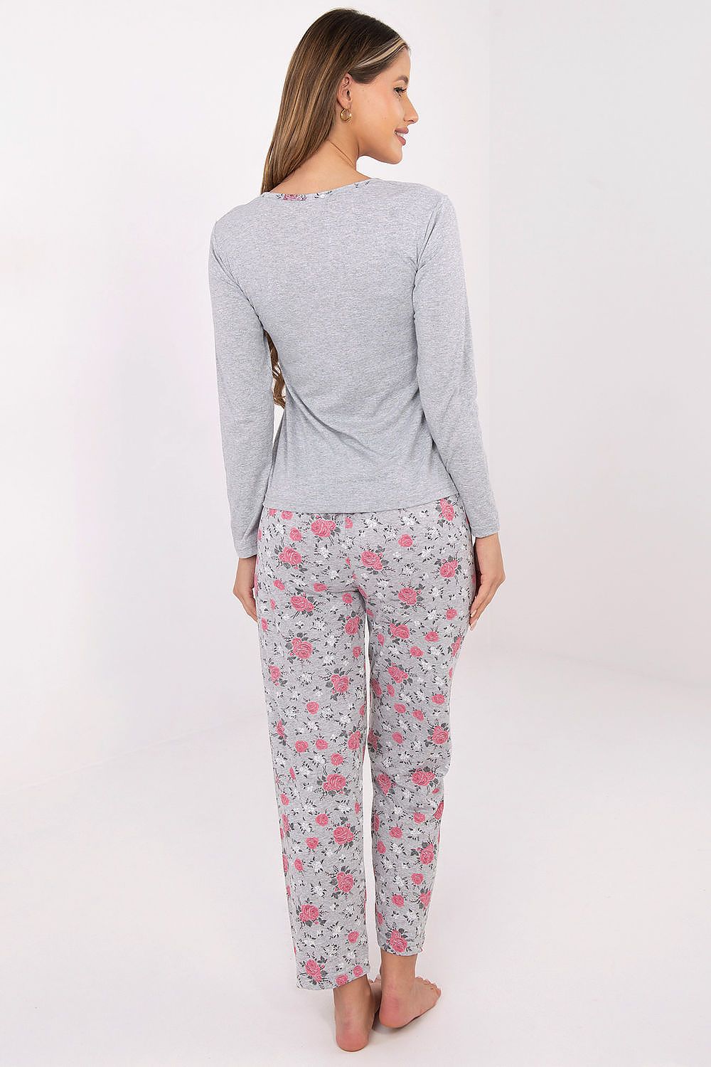  Piżama Damska Model DU-PI-FP-006.02 Grey - Forever Pink 