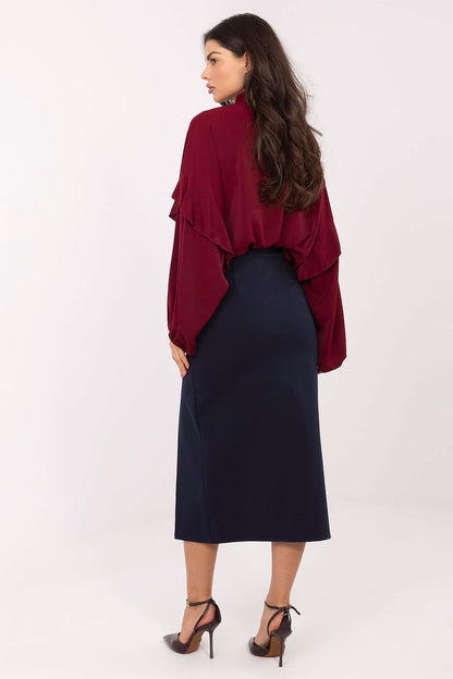  Spódnica Model IT-SD-FL7393.26 Navy - Rue Paris 