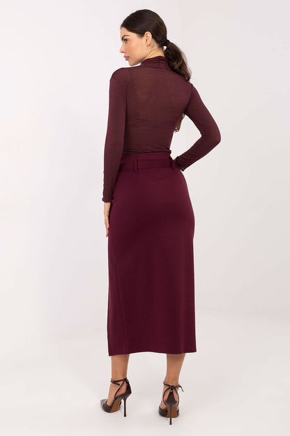  Spódnica Model IT-SD-FL7393.26 Bordo - Rue Paris 