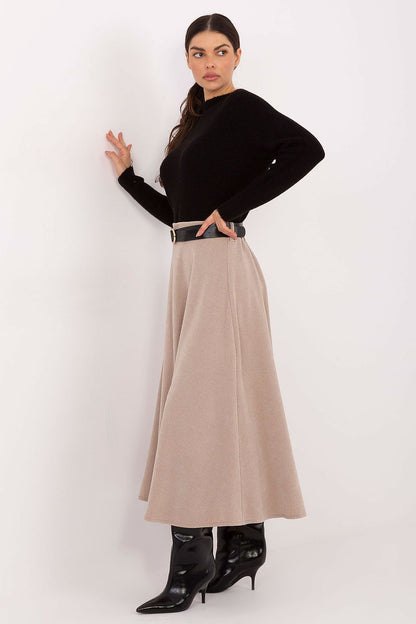  Spódnica Model IT-SD-FL9850.12 Beige - Rue Paris 