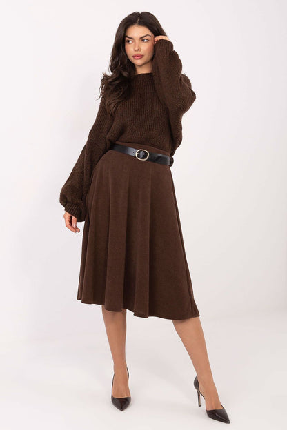  Spódnica Model IT-SD-FL9838.49 Brown - Rue Paris 