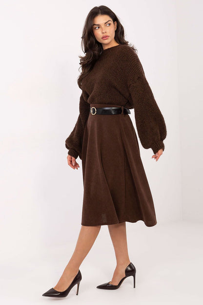  Spódnica Model IT-SD-FL9838.49 Brown - Rue Paris 