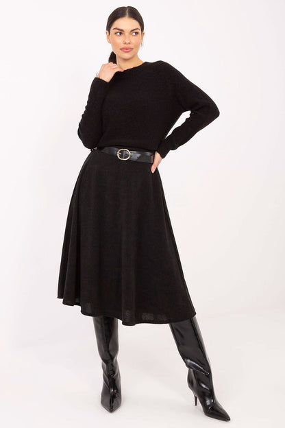  Spódnica Model IT-SD-FL9838.49 Black - Rue Paris 