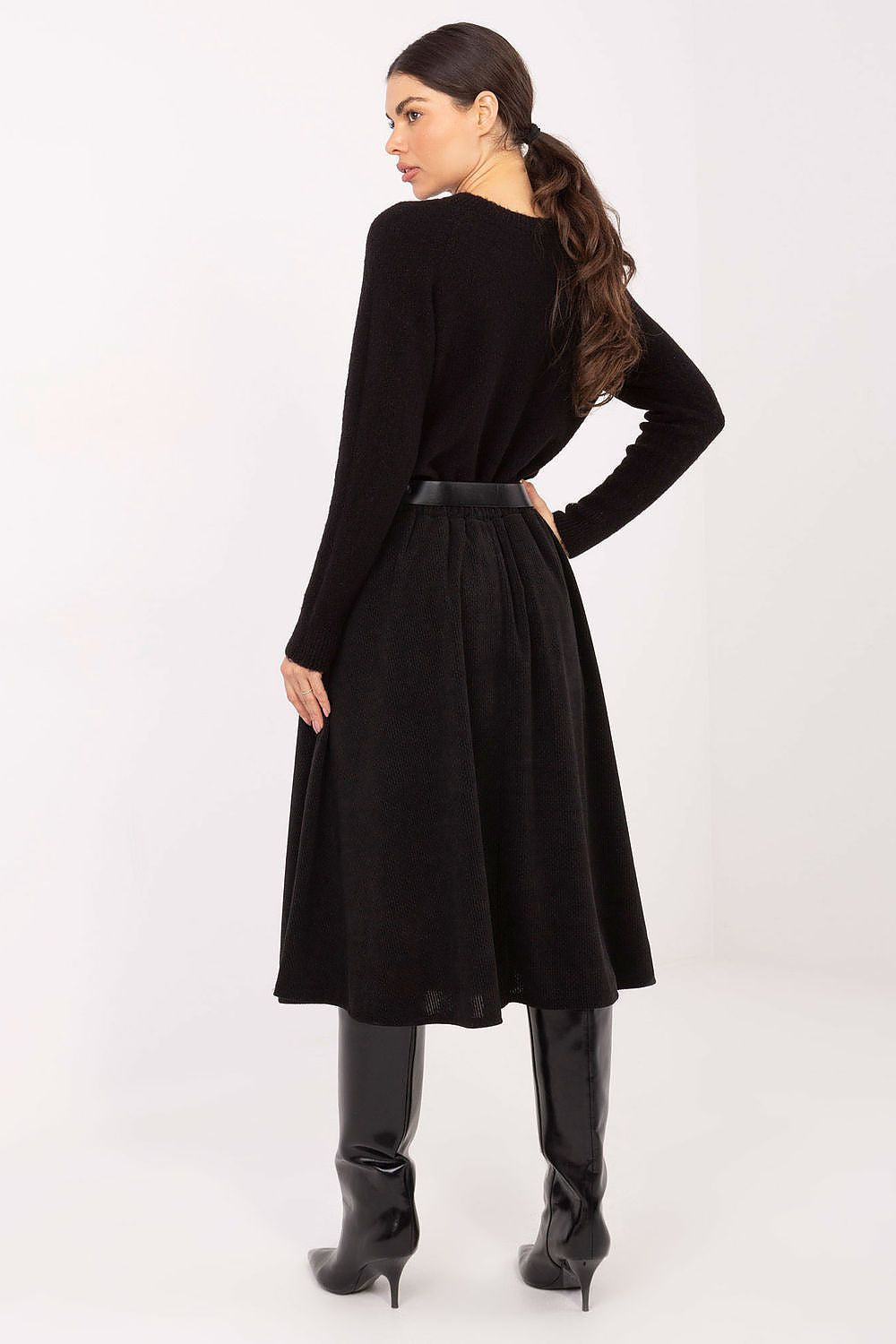  Spódnica Model IT-SD-FL9838.49 Black - Rue Paris 
