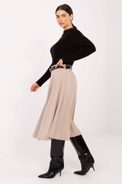 Spódnica Model IT-SD-FL9838.49 Beige - Rue Paris 