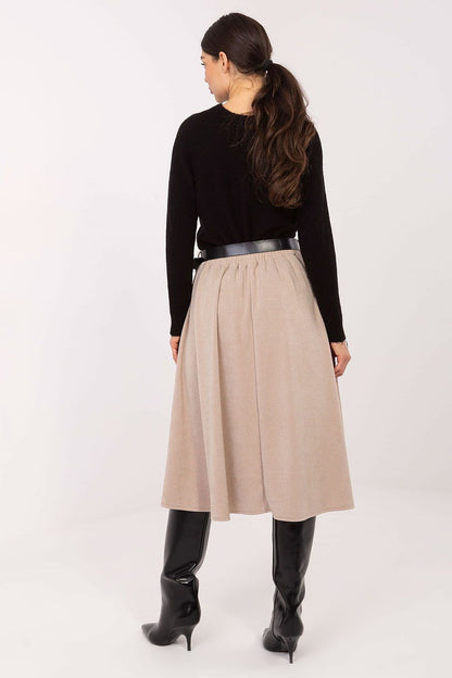  Spódnica Model IT-SD-FL9838.49 Beige - Rue Paris 