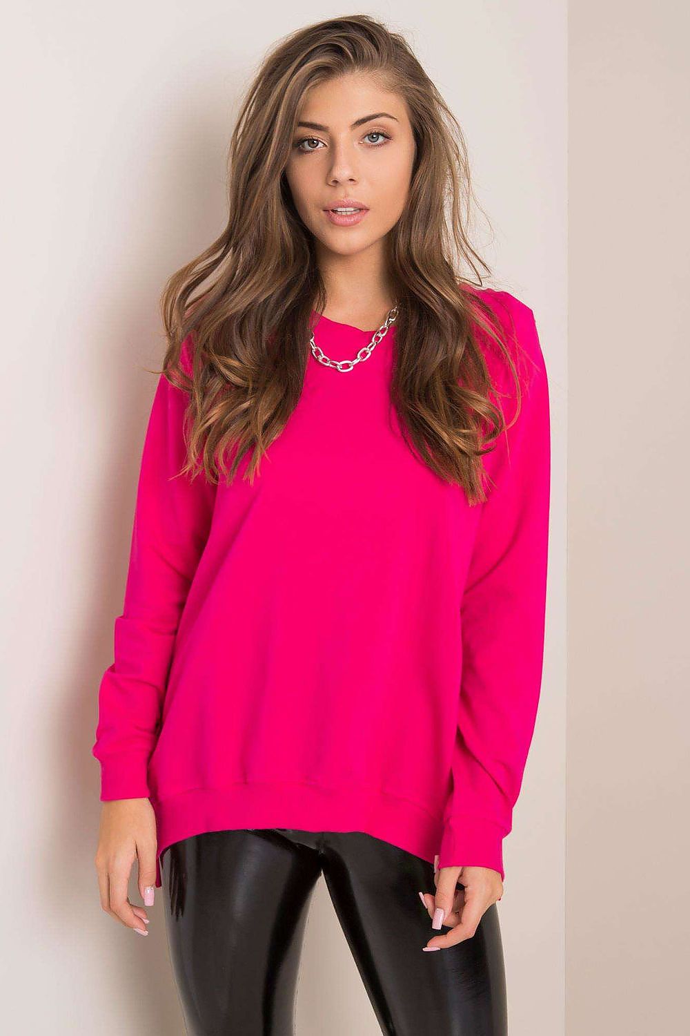   Bluza Damska Model RV-BL-5850.11X Fuksja - Rue Paris 