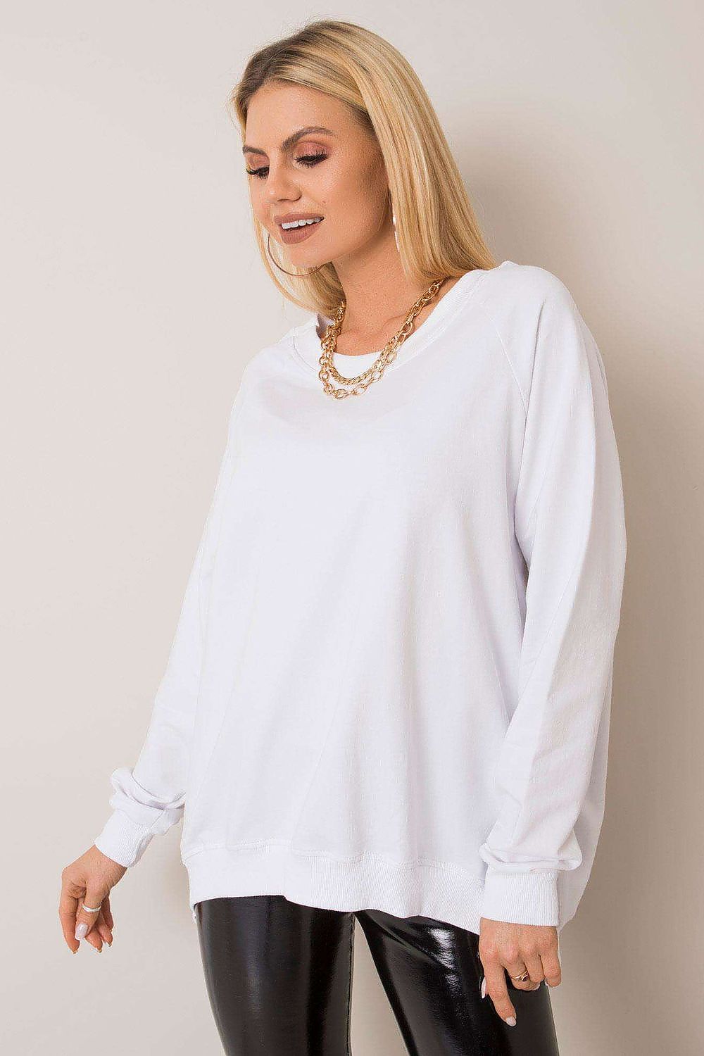   Bluza Damska Model RV-BL-5850.11X White - Rue Paris 
