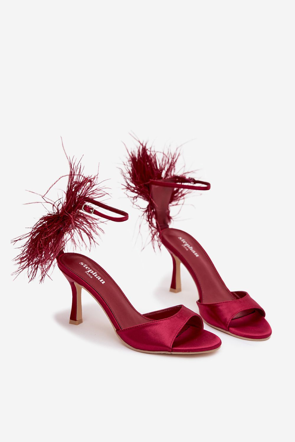  Sandały Model Caelina P-1474 Bordo - Step in style 