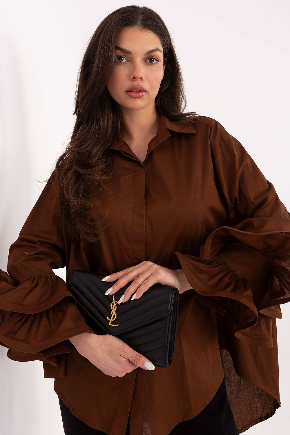   Koszula Damska Model IT-KS-8381.56 Brown - Italy Moda 