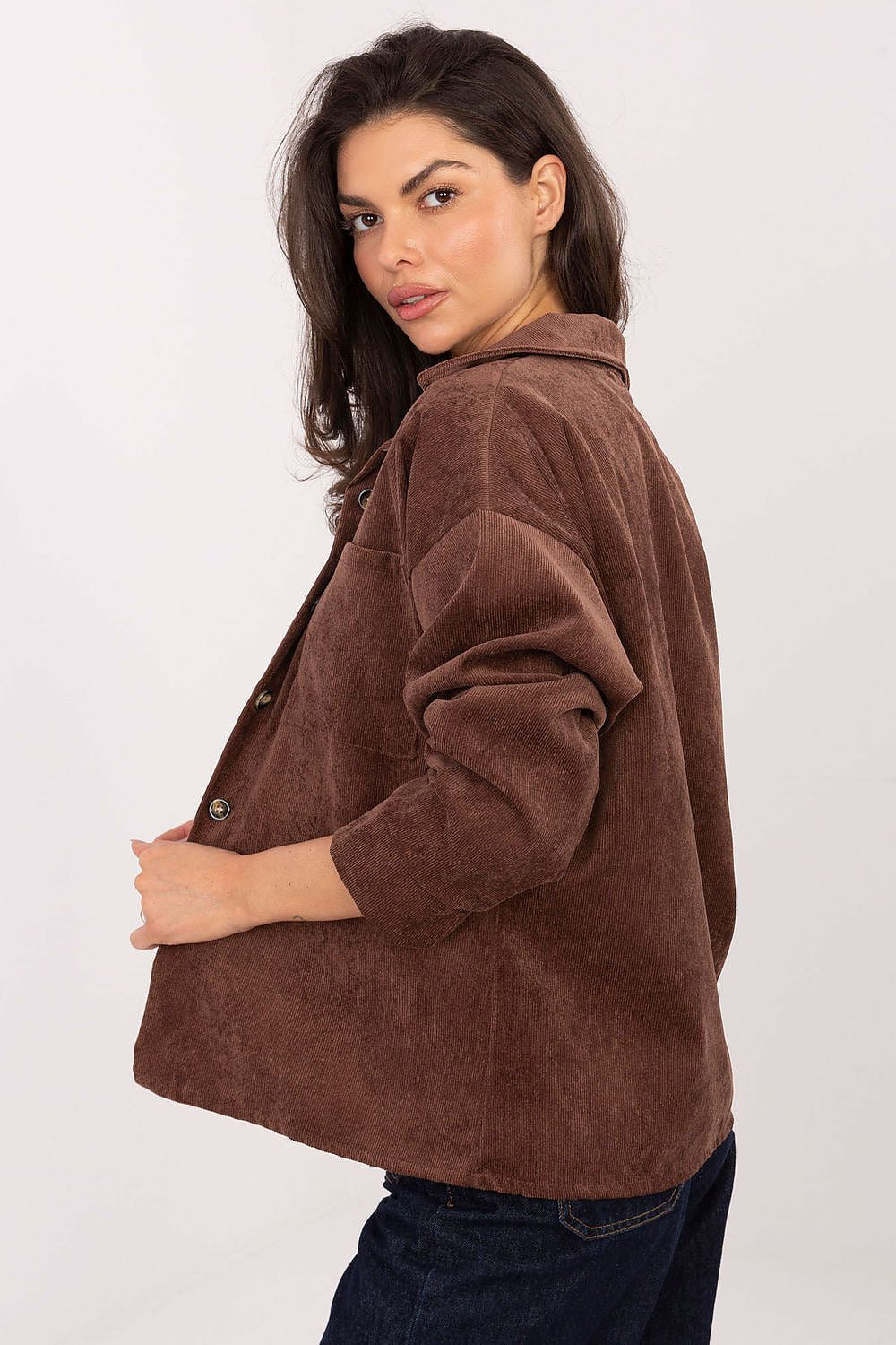   Koszula Damska Model D50061J11078A3 Dark Brown - Sublevel 