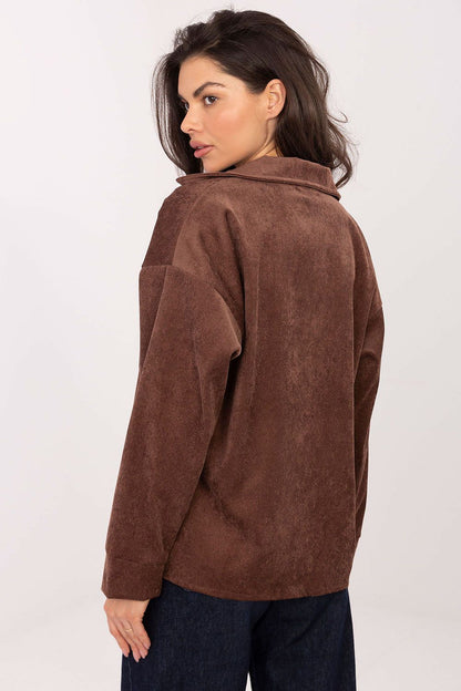   Koszula Damska Model D50061J11078A3 Dark Brown - Sublevel 