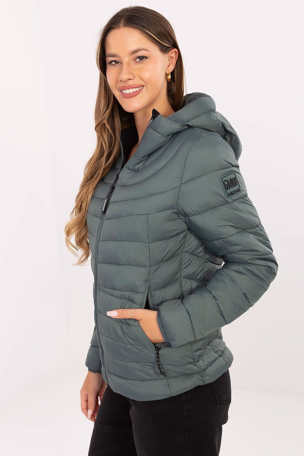   Kurtka Damska Model D50092XB44554A2 Dark Green - Sublevel 