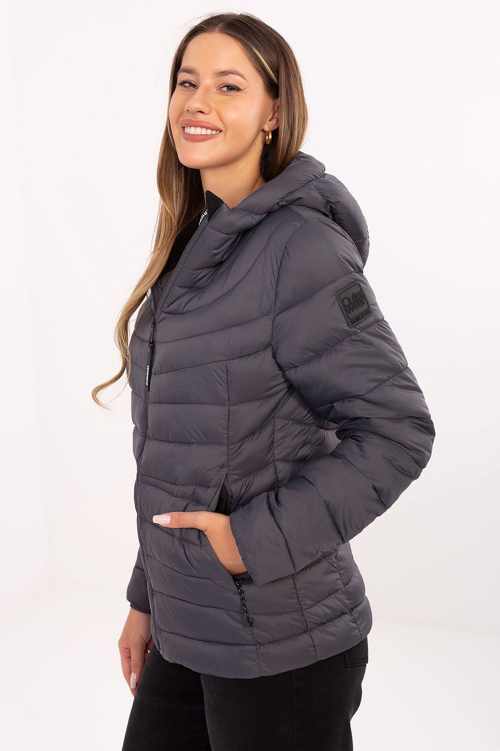   Kurtka Damska Model D50092XB44554A3 Grafit - Sublevel 