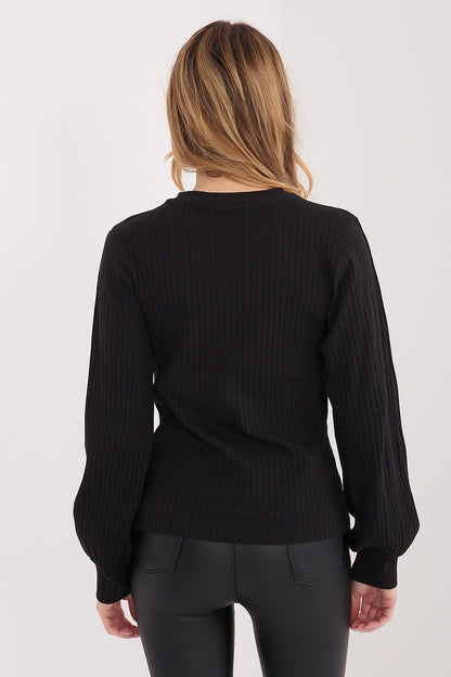   Bluzka Model RV-BZ-A1051.96 Black - Rue Paris 