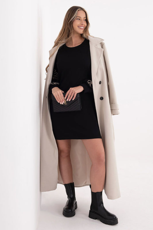  Sukienka Model RV-SK-A1064.95 Black - Rue Paris 