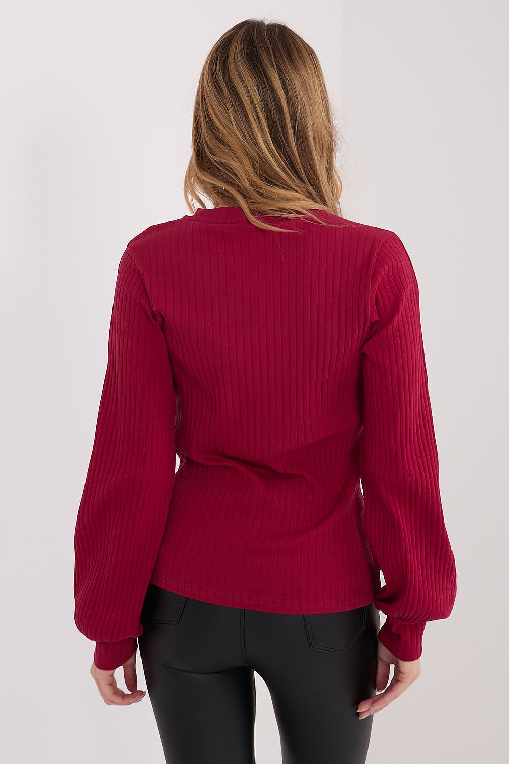   Bluzka Model RV-BZ-A1051.96 Bordo - Rue Paris 