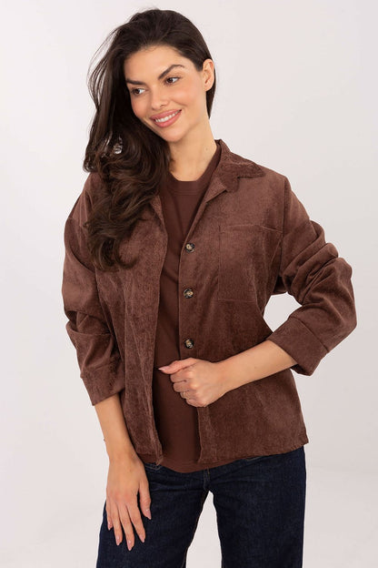   Koszula Damska Model D50061J11078A3 Dark Brown - Sublevel 