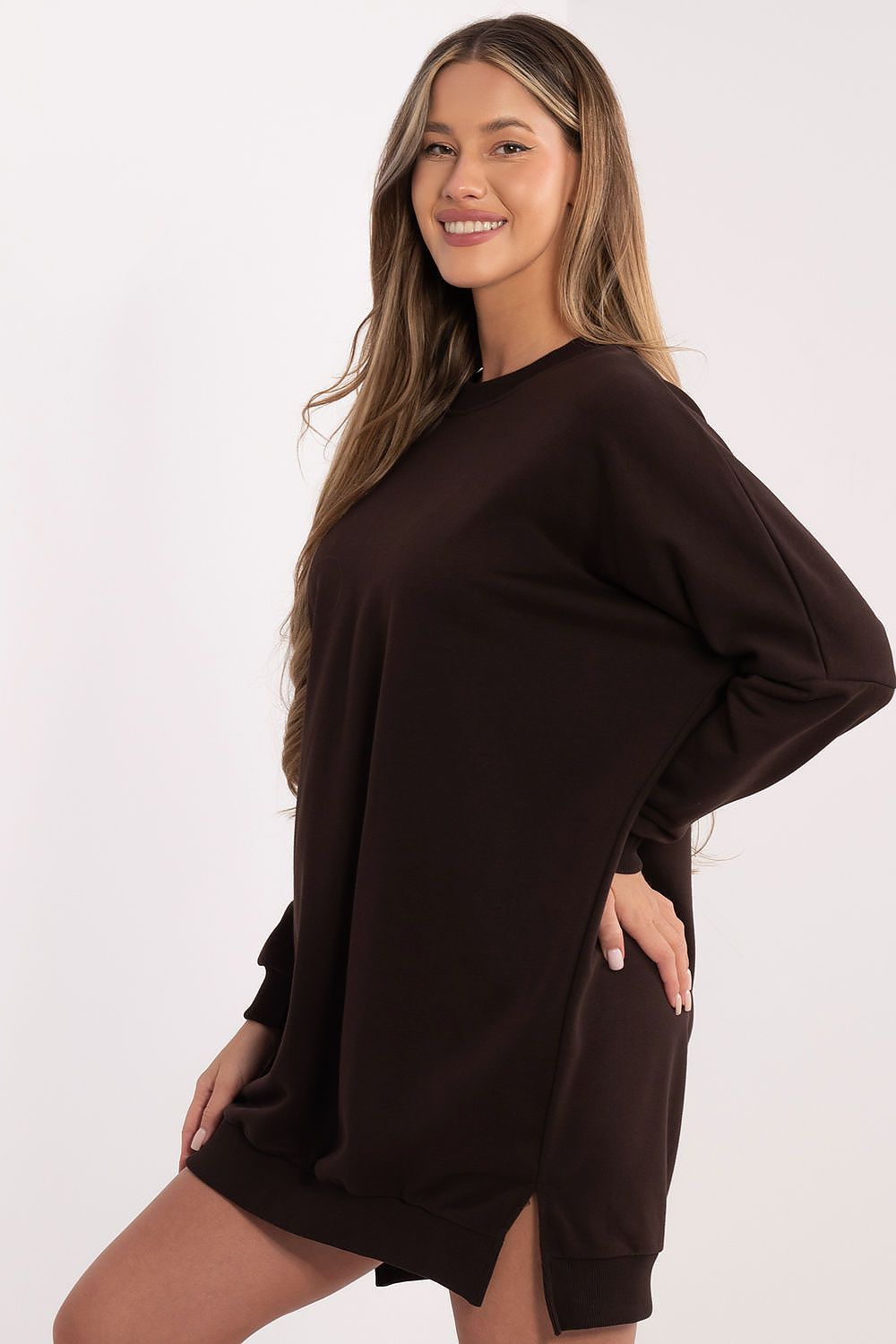  Sukienka Model RV-SK-6019.67 Dark Brown - Relevance 